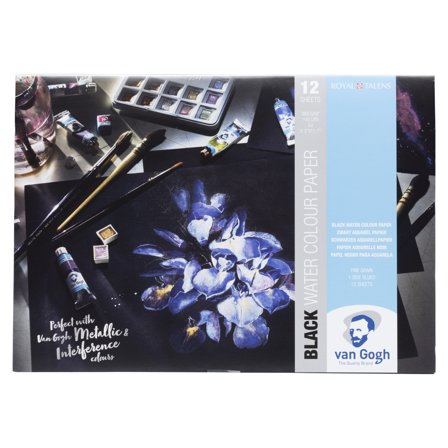 Van Gogh Akvarelpapir A4 Sort