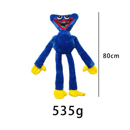80/100 Cm Huggy Wuggy Plyschleksak Fylld Blå
