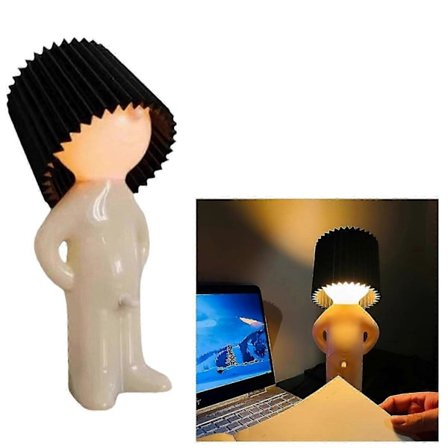 Sjenert Mann Lampe, Rampete Gutt Kreativ Bordlampe Morsom Liten Bordlampe Sjenert Mann NY
