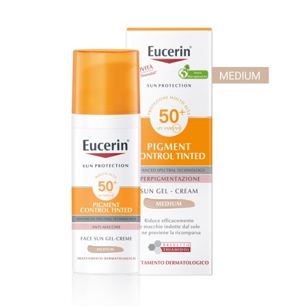 Eucerin Pigment Control Tinted Face Sun Gel-Creme SPF50+ 50ml - Solare viso alta prot.