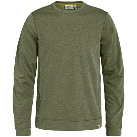 Fjällräven Men's High Coast Lite Sweater in Green | Size: Medium, Cotton