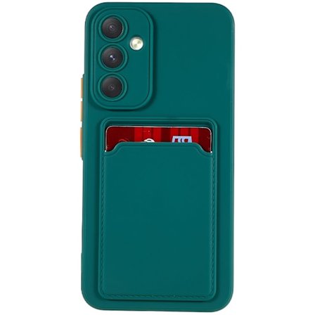 Card Holder Suojakuori For Samsung Galaxy A54 - Vihreä