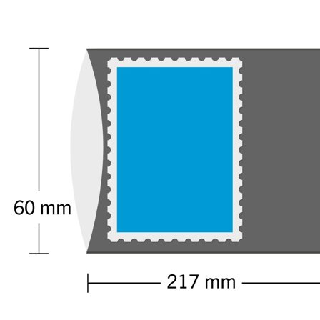 HAWID - Striber - 217x60 mm - Dobbelt lag - Sort - 10 stk