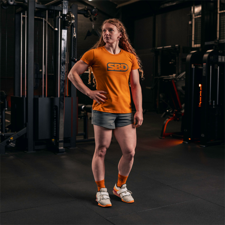SBD Apparel Forge Brand T-Shirt Orange Women's