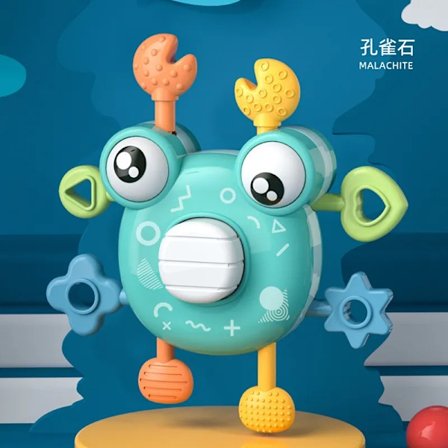 Montessori Baby Legetøj Krabbe Hånd Finger Tryk Træk Legetøj Udviklingsmæssigt Sanseligt Legetøj 0-12 måneder Biringer