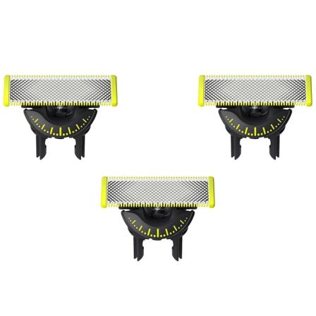 3-pack Razor 360-blad kompatibelt med Philips OneBlade ersättningsblad One Blade Pro-blad för män 360 ° rotation