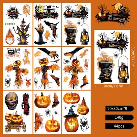 Halloween Stickers Toilet Stickers STYLE J STYLE J