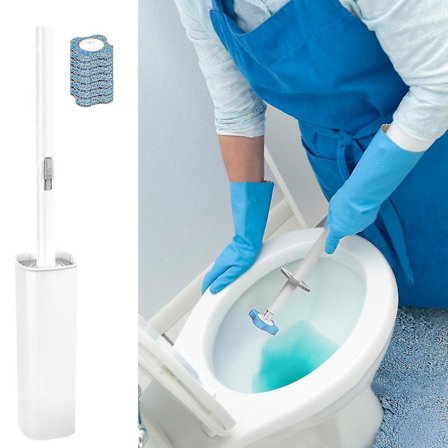 Engangs væghængt toiletbørste uden døde vinkler Husholdnings væghængt toiletbørste toiletsæt