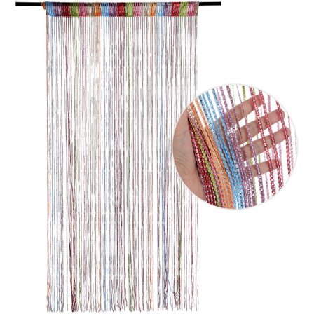 Oviaverho 91x200 cm Hyttysverkko Ikkunakoriste Kaappiverho Paljettihapsuilla Verhot Hyttysverkko Oviin Ikkunoihin Sisustus Tapahtumakoriste