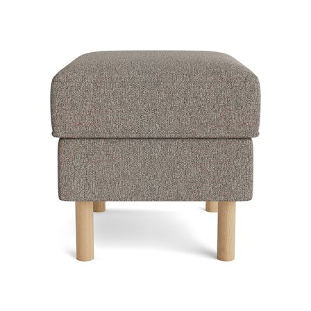 Vitra Hygge Puf Mørk Beige - Komfortabel Fodskammel/Sidebord - Robust Konstruktion - 52x46x43cm - Perfekt til Afslapning