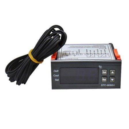 STC-8080H Temperaturregulator Kylskåpstermostat Digital Display Mikrodator Temperaturregulator 220V