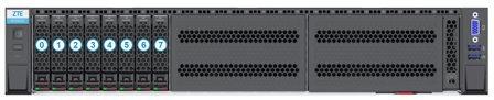 ZTE Server ZTE Server | R5350 G5 rack server 8SFF pass-through high performance type A2 - TBD