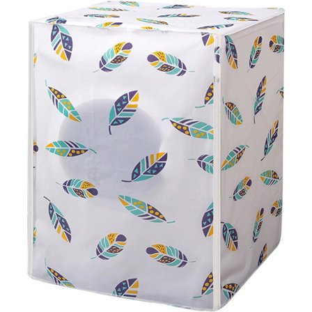 Vattentätt cover, PEVA dammtätt cover lämplig för tvättmaskiner och torktumlare (58*62*85 cm, fjäder)