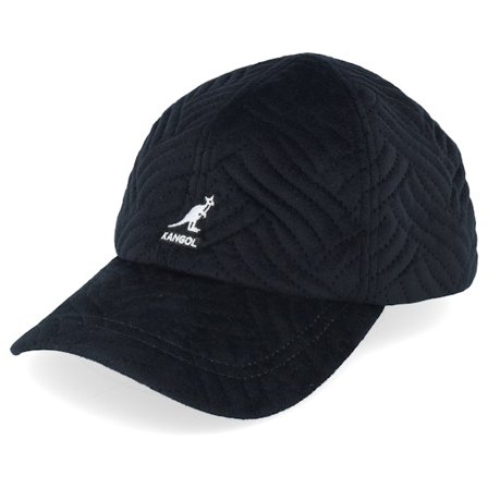 Kangol - Kg Plush Wave Puff Bb Black Dad Cap Black Cap - @ Hatstore