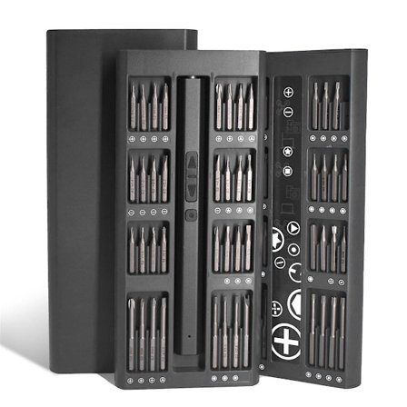 66-i-1 Elektrisk Skrutrekkersett, Oppladbar Kordløs Presisjonsskrutrekkersett, Reparasjonsverktøy for
