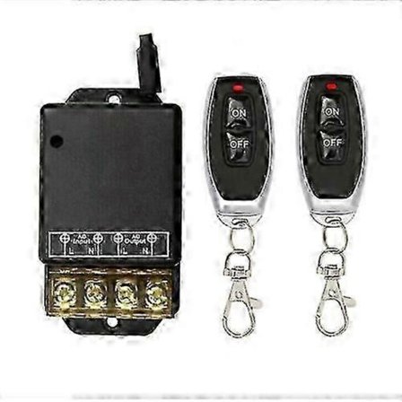 230V 433MHz Trådløs Fjernkontrollbryter med Sender for Lys/Motor på/av SZRH A-N [DB] 5 5