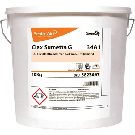 CLAX Tvättmedel Clax Sumetta Free pulver, 10 kg - Lyreco - Städ och hygien - Tvättmedel och klädvård - Tvättmedel