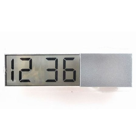 Bil Elektronisk Klocka LCD Display Termometer Sugkopp Klocka