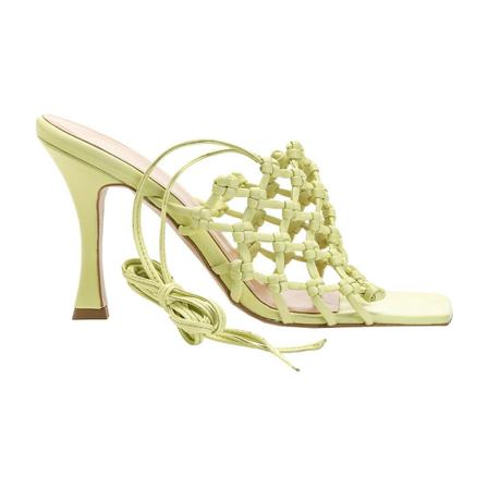 Pinko Jole Sandalo Nappa intertwined , Groen , Dames , Maat: 41 EU
