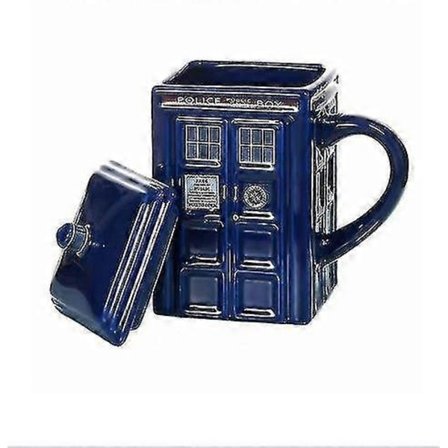 Doctor Who Tardis Mugg Kopp Polisbox Keramisk Mugg Med Lock