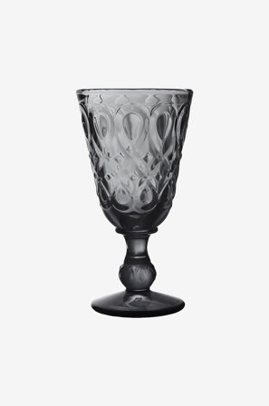 La Rochére - Vinglass Anthracite Lyonnais 6 glass La Rochere - Svart - Glass - Fra Homeroom
