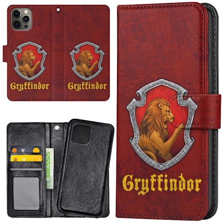 iPhone 13 Pro - Plånboksfodral/Skal Harry Potter Gryffindor