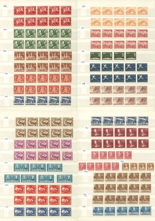 Sverige - Samling af 5-striber i 1 insticksbok - Postfrisk