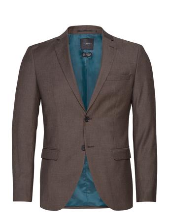 Slhslim-Mylobill Camel Struc Blz B Brown Selected Homme