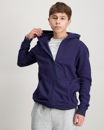Zeke Essential Zip Hoodie Blå Hoodies/Hættetrøjer Dreng - Kids Brand Store