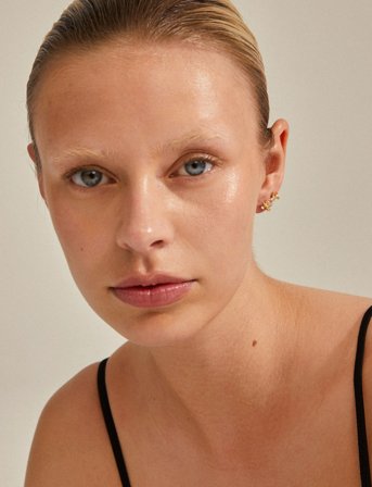 Pilgrim Riko Recycled Earrings, 2-In-1 Set - Gold - ONE SIZE