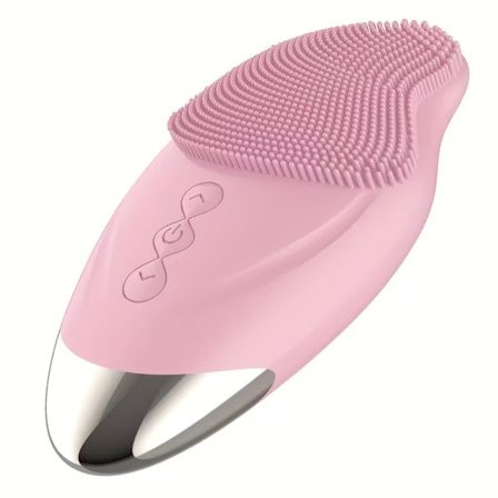 Ansigtsrensebørste - Med massage og vibration (Pink)