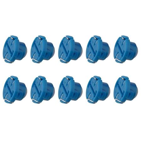 10 stk T3 Led 1smd 12v Bil Instrumentbræt Indikatorlys Indvendig Læselys Pærer Blue