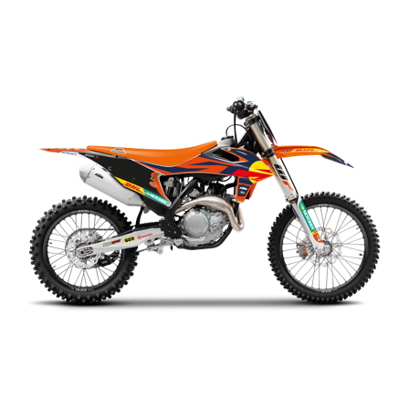 Zestaw Naklejek Blackbird Replica + Pokrowiec Na Siedzenie - KTM 250 EXC-F 2020-2023