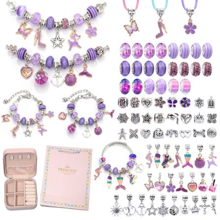 Perle Armbåndssæt til Piger i Alderen 5 6 7 8 9 10 11 Venskab Armbånd DIY Pige Gave Armbånd DIY Enhjørning Fødselsdagsgave