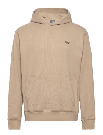 Waffle Knit Hoodie Sport Sport Clothing Sport Sweatshirts & Hoodies Sport Hoodies Beige New Balance