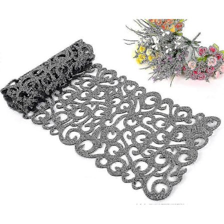 Pestävä pöytäliina 100 X 30 Cm Tummanharmaa-ZZY