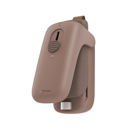 Mini-pussi sulkija, kädessä pidettävä lämpötyhjiö sulkija, 2-in-1 sulkija ja leikkuri, jossa on lanyardi, kannettava muovipussi sulkija