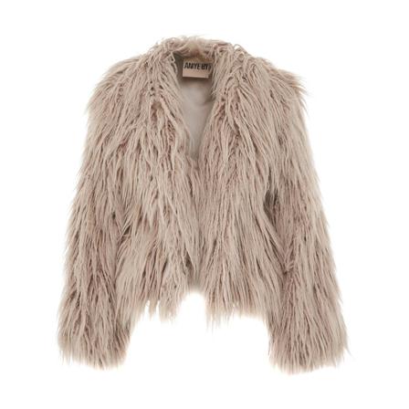 Aniye By Faux Fur & Shearling Jakke Grå, Dame
