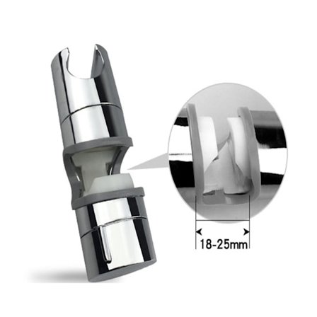 1 stk. (grå) Bruseholder 18-25mm ABS Justerbar Udskiftning Hånd