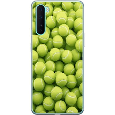 Kompatibel Mobilcover til OnePlus OnePlus Nord Mønster af grønne tennisbolde i høj detalje, sporty motiv med gentagende tekstur og stærke farver f