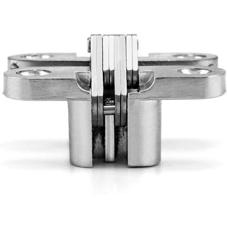 Pakk Skjult Hengsel, Krysshengsler, Usynlig Hengsel, kompatibel Møbler, Maskinvare, Tre Dør, Skap, Skjenk, Treboks, 43.7mm