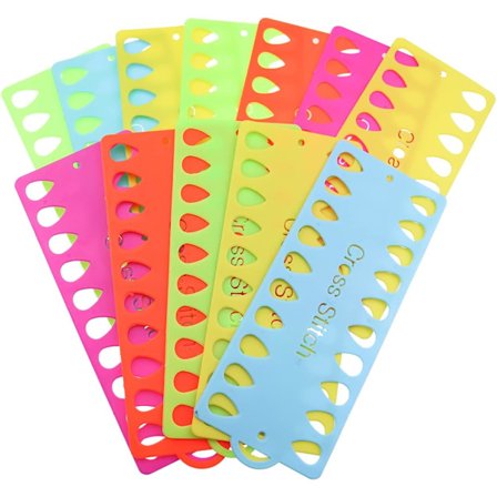 12 stk. Broderigarn Organiser, Korssting Tilbehør Nålarbejde Trådholder Opbevaring Værktøj 20 Positioner Syværktøjer til Håndværk DIY Syning (Mixfarve