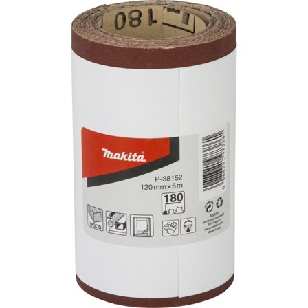 Makita slipepapir - rull - 120mmx5m K180