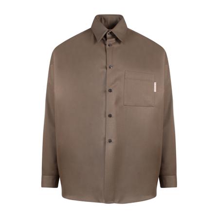 Marni Shirt Cumu0061A1Utw926 Grøn, Herre Skjorter