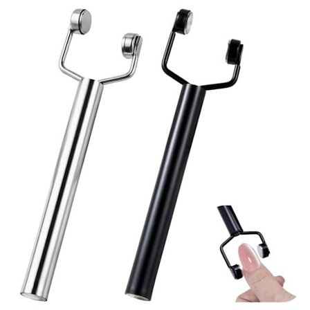 Sæt med 2 dobbeltsidede Y-formede katteøje-magneter til gel polish og magnetisk neglekunst.