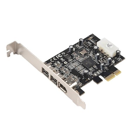 -PEX30016 3-porttinen IEEE 1394 Firewire 1394B & 1394A PCIe 1.1 X1 -kortti TI XIO2213B -piirisarjalla, vaatii Lega