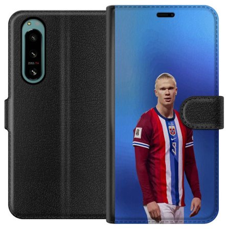 Kompatibelt Lommeboketui til Sony Sony Xperia 5 IV Erling Haaland Manchester City Norge fotball angriper toppspiller utrolig målproduksjon kraftig ra