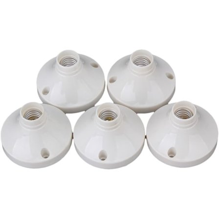 5 stk, Edison skrue sokkel E14 lyspære lampe overflatefeste sete