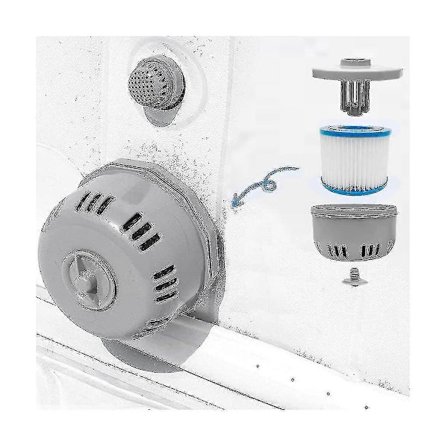 Kompatibel med Lay Z V1 S1 Spa Filterhus, Spabad Pool Rengöringstillbehör S202412275413 (FMY)