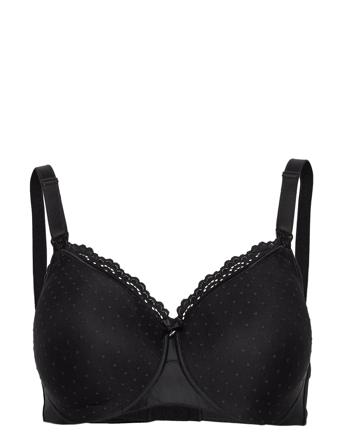 Mama,Soft Bra Black Lingerie Bras & Tops Maternity Bras Svart Abecita